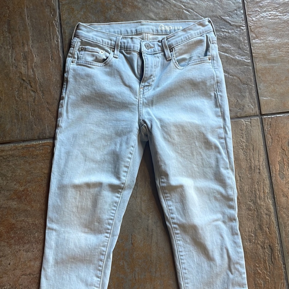 GAP Skinny Ankle Jeans in Crystal Water